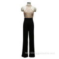 Women Office Loose Tube Wide Leg Pants Jumpsuits